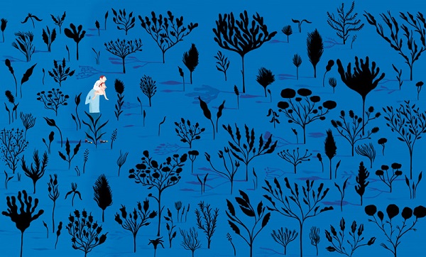 Ilustración de El libro azul