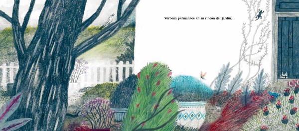 Ilustración de Verbena y Colibrí