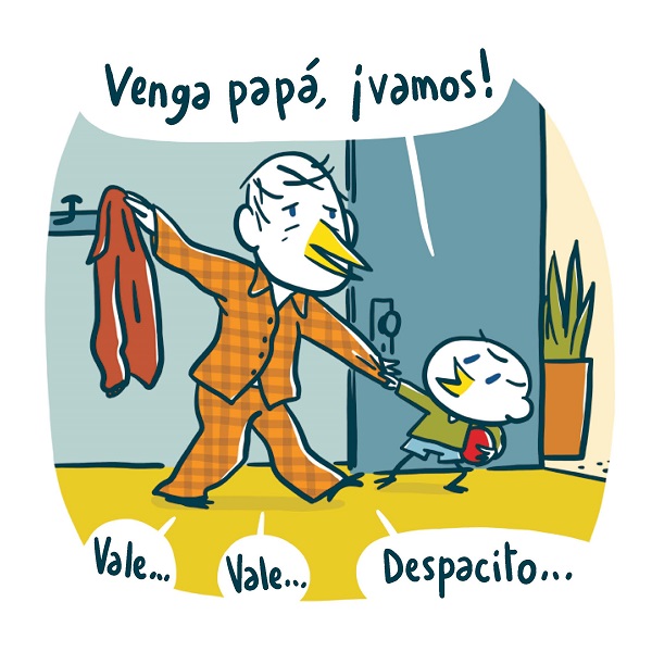 Ilustración de ¡Vamos, papá!