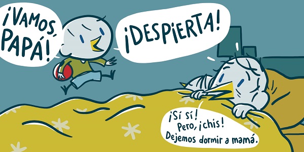 Ilustración de ¡Vamos, papá!