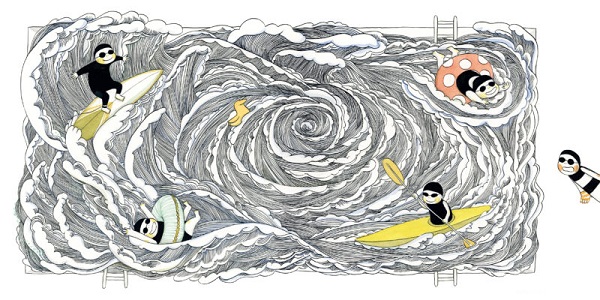 Ilustración de ¡A la piscina!