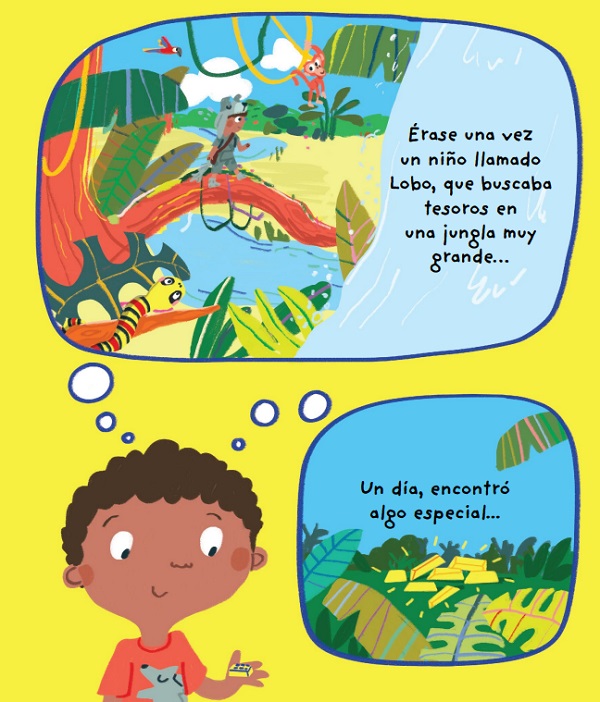 Ilustración de Milo escribe un cuento
