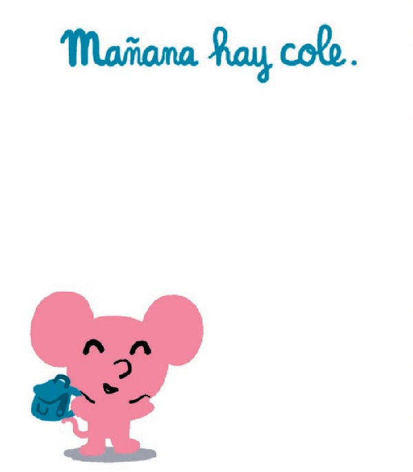 Ilustración de El libro va a la escuela