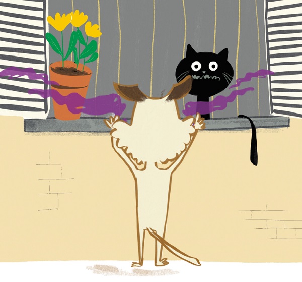 Ilustración de Vito. El perro que mete la pata