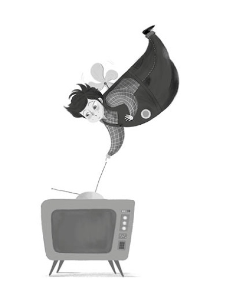 Ilustración de Karlsson vuela de nuevo
