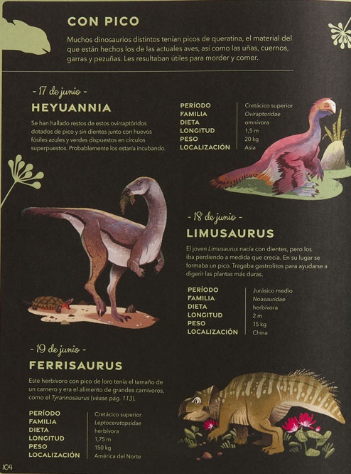 Ilustración de Un dinosaurio al día
