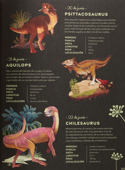 Ilustración de Un dinosaurio al día