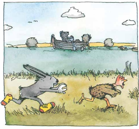 Ilustración de El tigre y el oso en la ciudad