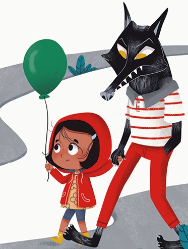 Ilustración de Salvando a Caperucita Roja