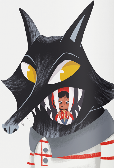 Ilustración de Salvando a Caperucita Roja