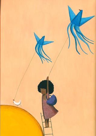 Ilustración de Bailar en las nubes