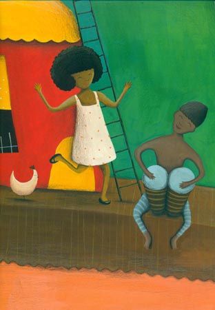 Ilustración de Bailar en las nubes