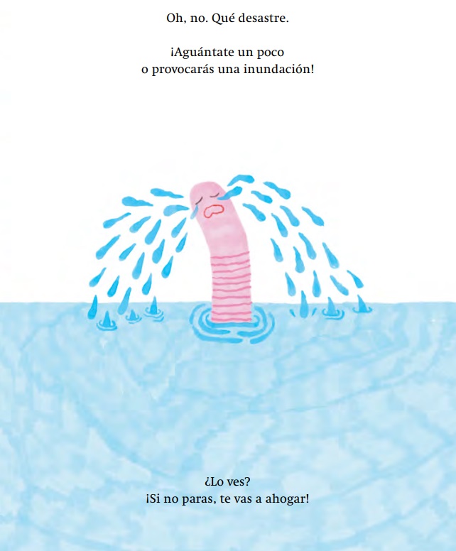 Ilustración de Si lloras como una fuente