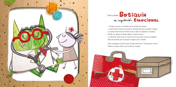 Ilustración de DOCTOR de emociones y el botiquín de regulación emocional