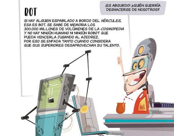 Ilustración de Los Robotones en el jardín de las Hespérides
