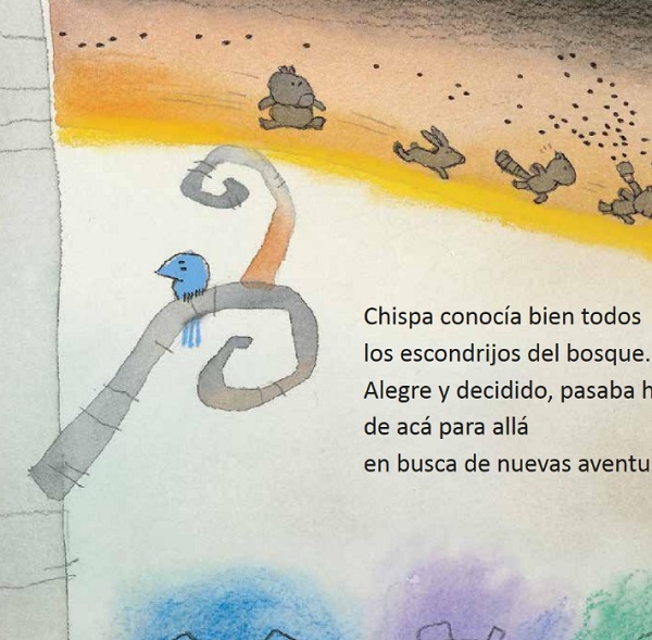 Ilustración de El osito Chispa
