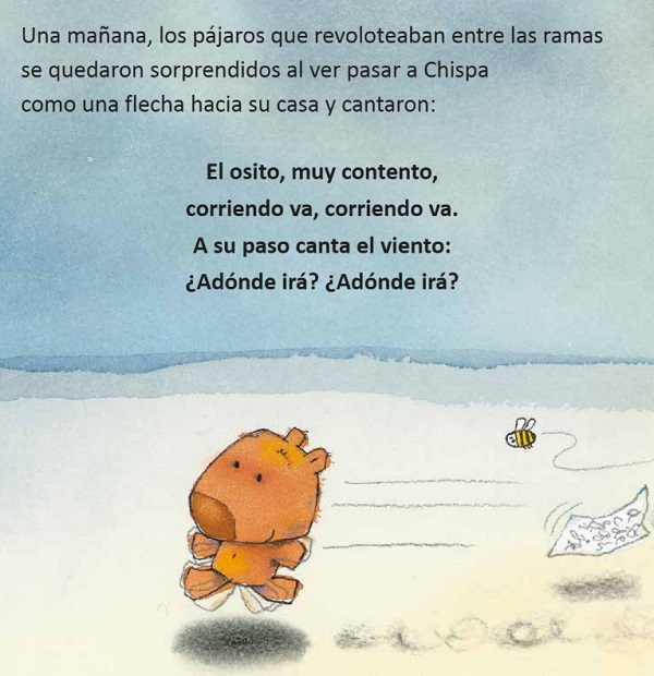 Ilustración de El osito Chispa
