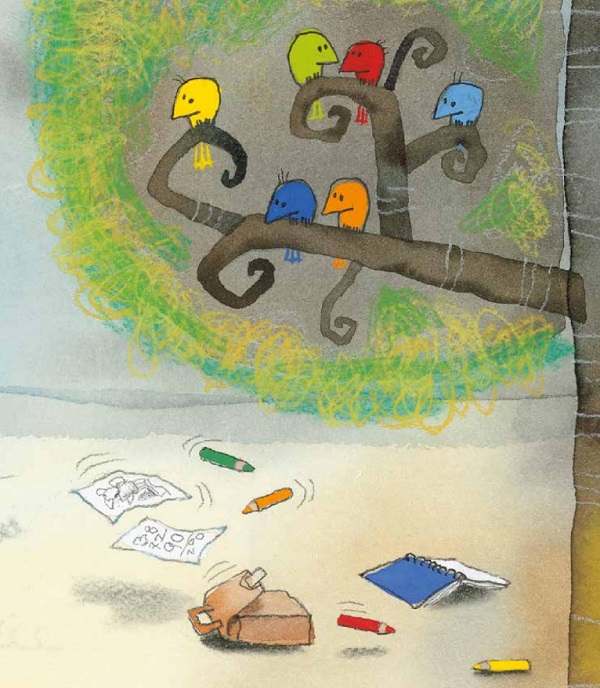 Ilustración de El osito Chispa