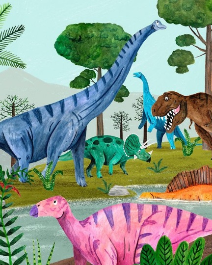 Ilustración de DINOSAURÍZATE