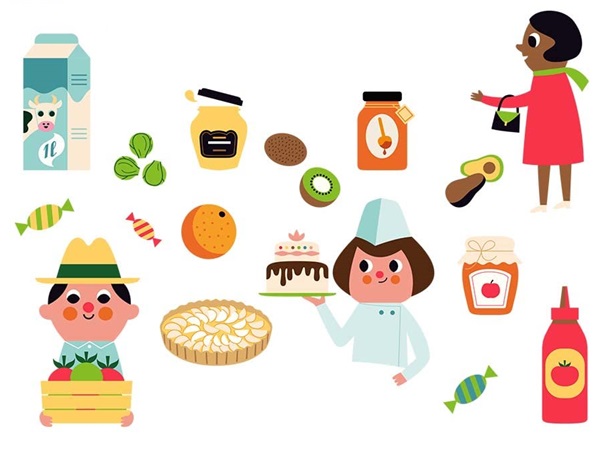 Ilustración de Mi pequeño mercado