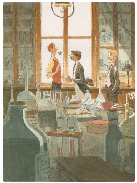 Ilustración de Estudio en escarlata