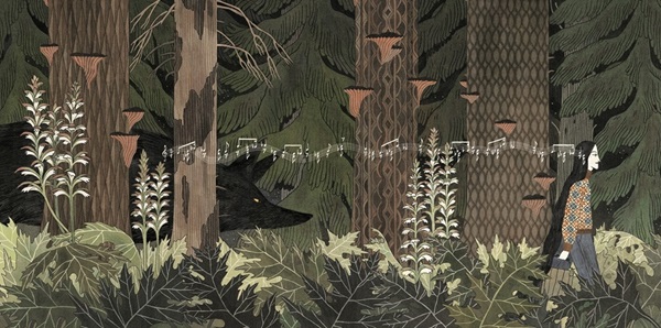 Ilustración de El secreto del lobo