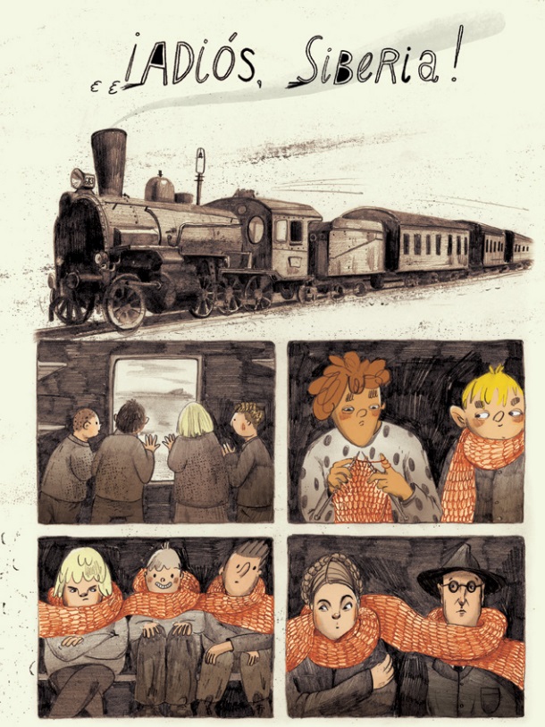 Ilustración de Haiku siberiano