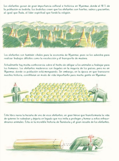 Ilustración de Bandoola. El gran rescate de los elefantes