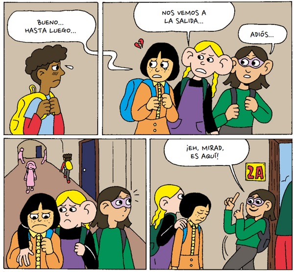 Ilustración de Violeta contra Dm0ni0