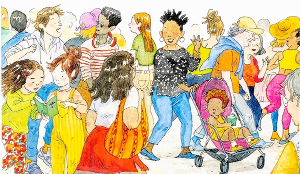Ilustración de Las personas son hermosas