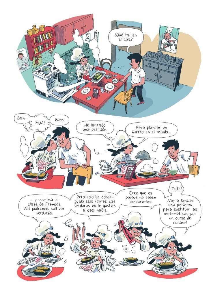 Ilustración de Yasmina y los comedores de patatas