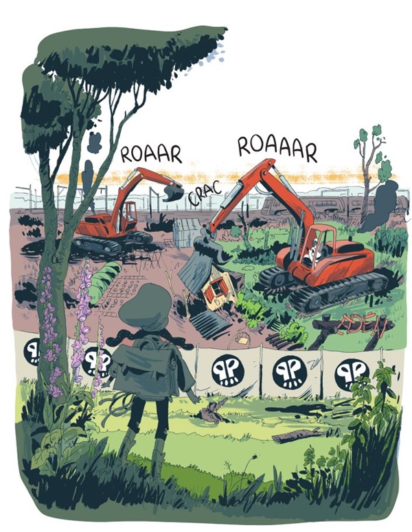 Ilustración de Yasmina y los comedores de patatas