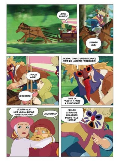Ilustración de Ronia. La hija del bandolero