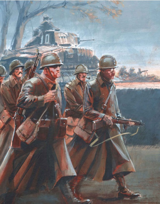 Ilustración de La Segunda Guerra Mundial
