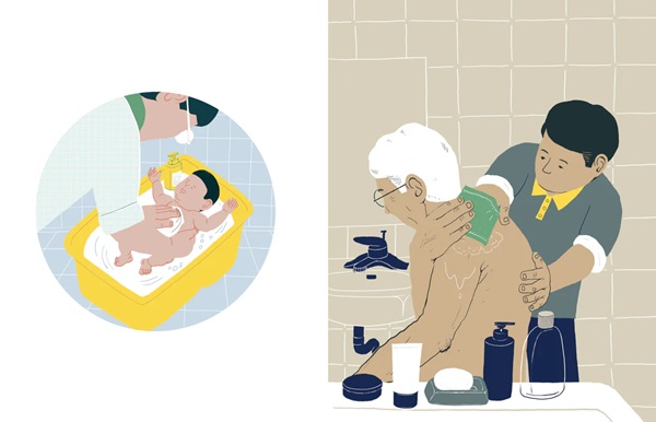 Ilustración de Las manos de mi padre