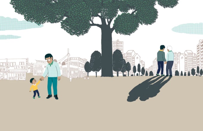 Ilustración de Las manos de mi padre