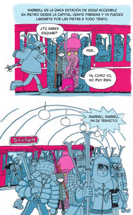 Ilustración de Miss Cat. El misterio de la nieve caliente 