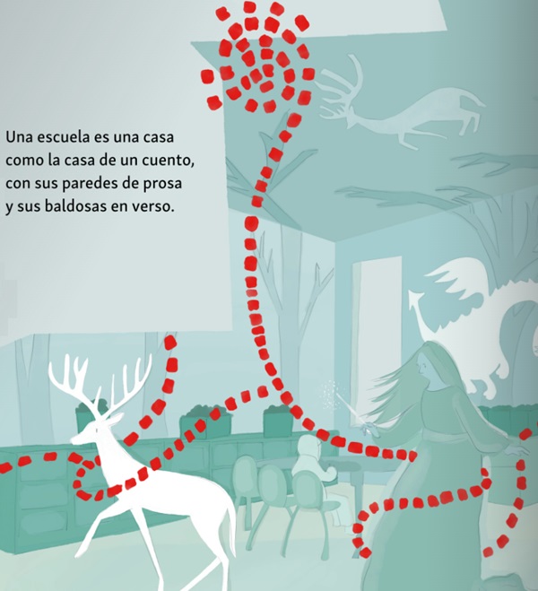 Ilustración de Una escuela es una casa