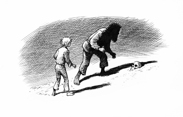 Ilustración de La botella de la suerte