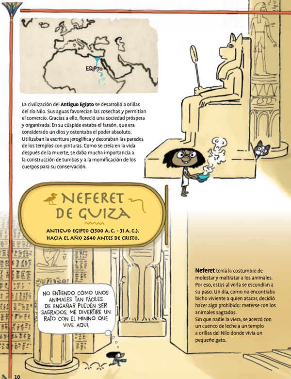 Ilustración de Atlas histórico de niños y niñas verdaderamente terribles
