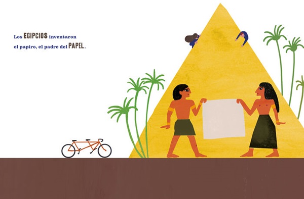 Ilustración de La vuelta al mundo en papel