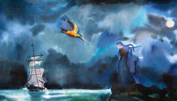 Ilustración de La leyenda de las mareas mansas
