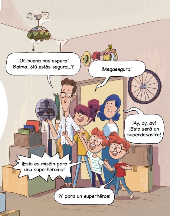 Ilustración de Una habitación en las nubes
