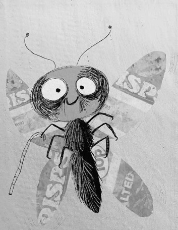 Ilustración de Grimwood. ¡Por los pelos!