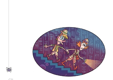 Ilustración de Los Atrapafantasmas. Una momia terrorífica