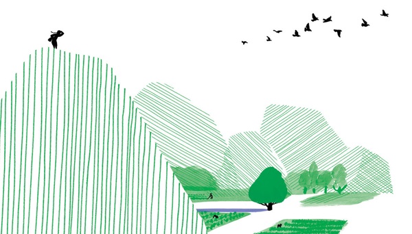 Ilustración de El joven que compró la sombra del árbol