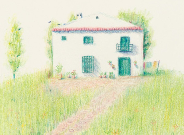 Ilustración de Abandonada en la colina