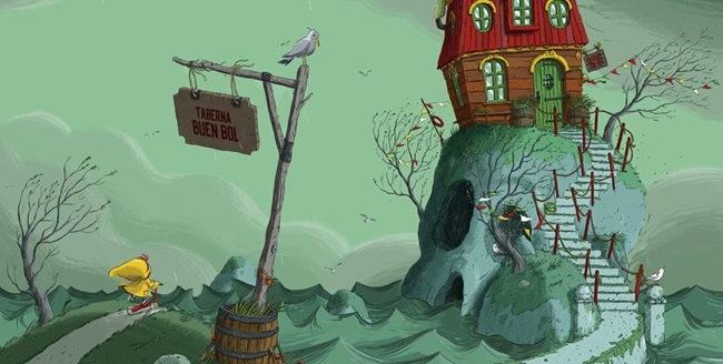 Ilustración de La misteriosa y sorprendente casa del abuelo