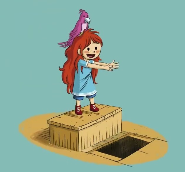Ilustración de La misteriosa y sorprendente casa del abuelo