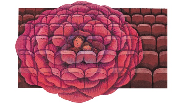 Ilustración de El arcoíris del tiempo